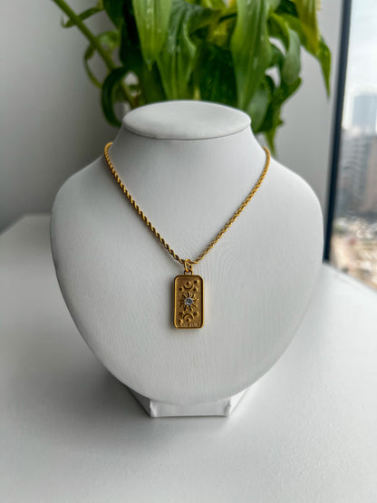 18K Sun Necklace