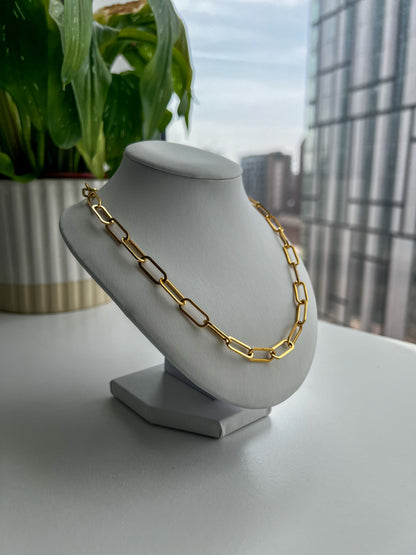 18K Clip Choker Necklace