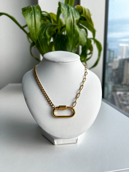 18K Carabiner Necklace